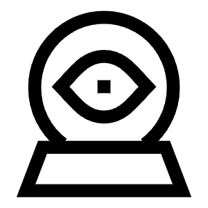 Fortune Telling Sphere Icon from Sharp Line - Free Set