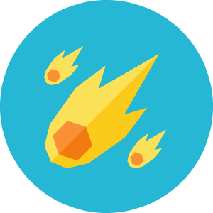 Meteor Icon from Kameleon Colors - Free Set