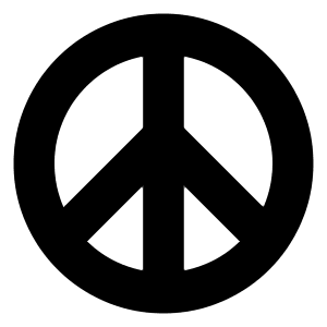 Peace Symbol Icon from Sharp Solid - Free Set