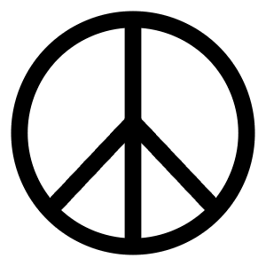 Peace Symbol Icon from Sharp Line - Free Set