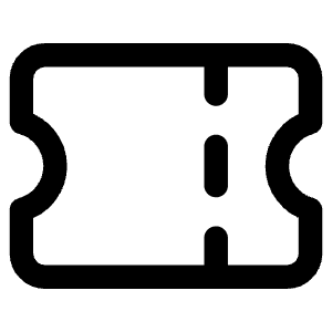 Ticket 1 Icon from Core Line - Free Set