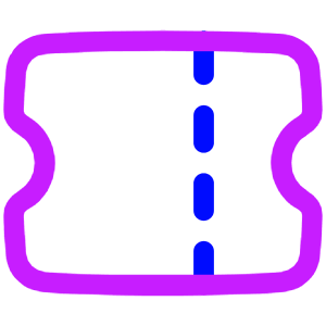 Ticket 1 Icon from Plump Neon - Free Set