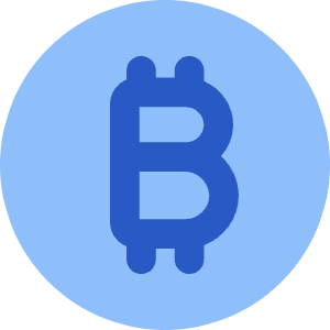 Bitcoin Circle 1 Icon from Core Flat Set
