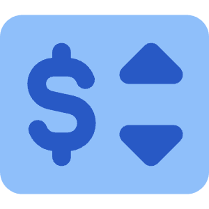 Price Change Icon from Core Flat Set