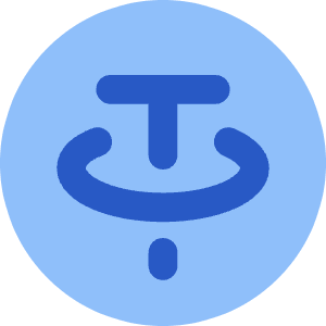 Tether Circle Icon from Core Flat Set