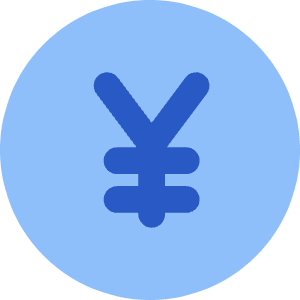 Yuan Yen Circle Icon from Core Flat Set