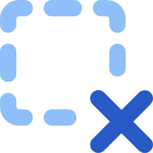 Cursor Remove Selection Icon from Core Flat Set