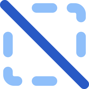 Selection Slash Icon from Core Flat Set