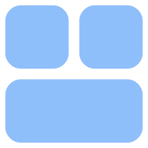 Dashboard Square Horizontal Rectangle 2 Icon from Core Flat Set
