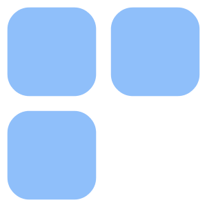 Dashboard Square Three Icon from Core Flat Set