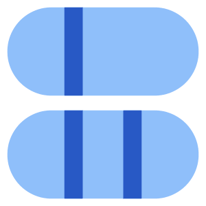 Dashboard Vertical Pills 5 Icon from Core Flat Set