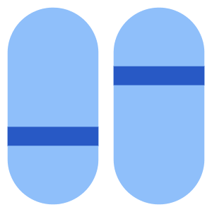 Dashboard Vertical Pills Split 1 Icon from Core Flat Set