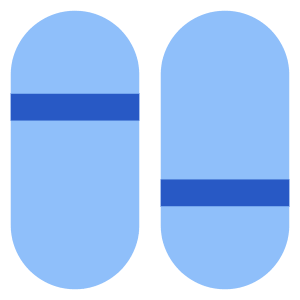 Dashboard Vertical Pills Split 2 Icon from Core Flat Set