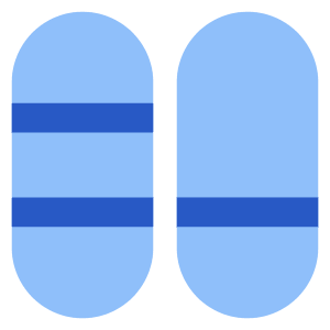 Dashboard Vertical Pills Split 3 Icon from Core Flat Set
