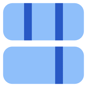 Dashboard Vertical Rectangle 4 Icon from Core Flat Set
