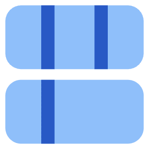 Dashboard Vertical Rectangle 6 Icon from Core Flat Set