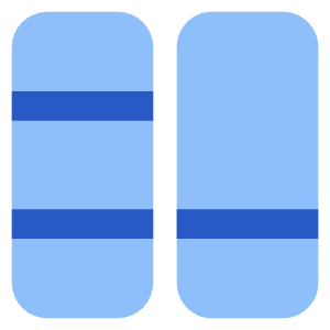 Dashboard Vertical Rectangle Split 3 Icon from Core Flat Set