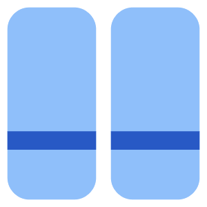 Dashboard Vertical Rectangle Split Bottom Icon from Core Flat Set