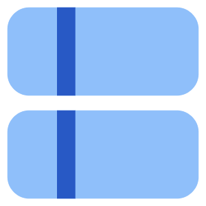 Dashboard Vertical Rectangle Split Left Icon from Core Flat Set