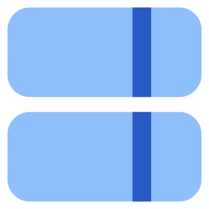 Dashboard Vertical Rectangle Split Right Icon from Core Flat Set