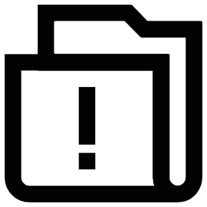 Alert Folder Icon from Atlas Line Set