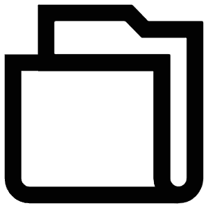 Blank Folder Icon from Atlas Line Set