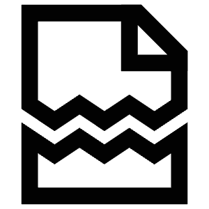 Broken File Icon from Atlas Line Set
