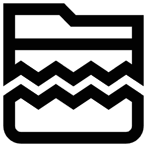Broken Folder Icon from Atlas Line Set