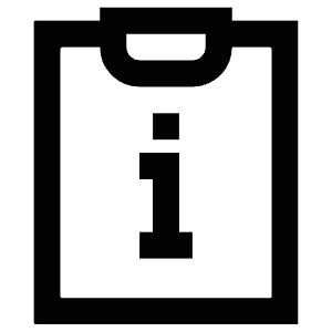 Clipboard Info Icon from Atlas Line Set