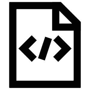 Coding File Icon from Atlas Line Set