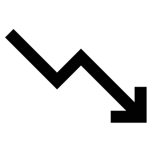 Decrease Arrow Down Icon from Atlas Line Set