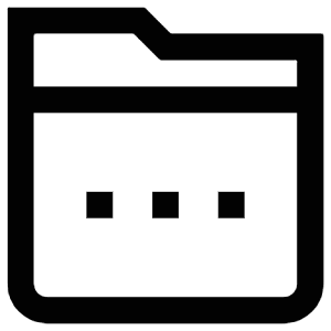 Dots Folder Icon from Atlas Line Set