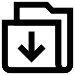 Folder Arrow Down Icon from Atlas Line Set