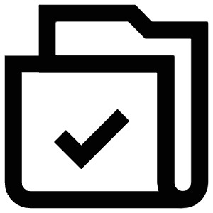 Folder Check Icon from Atlas Line Set