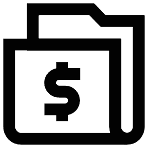 Folder Dollar Icon from Atlas Line Set