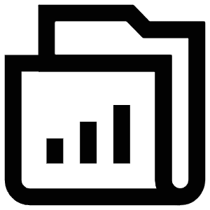 Folder Graph Icon from Atlas Line Set