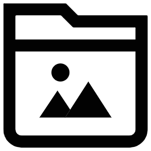 Folder Image Icon from Atlas Line Set