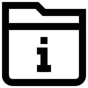 Folder Info Icon from Atlas Line Set