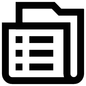 Folder List Icon from Atlas Line Set