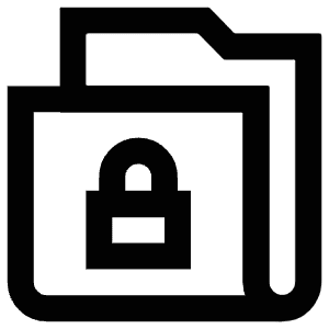 Folder Lock Icon from Atlas Line Set