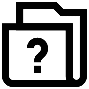 Folder Question Icon from Atlas Line Set