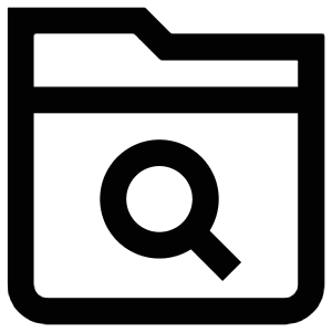 Folder Search Icon from Atlas Line Set