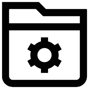 Folder Settings Icon from Atlas Line Set