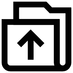 Folder Up Icon from Atlas Line Set