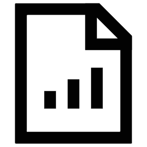 Graph Document Icon from Atlas Line Set