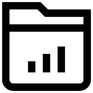 Graph Lines Folder Icon from Atlas Line Set