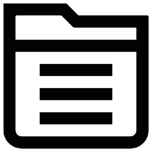 Lines Folder Icon from Atlas Line Set