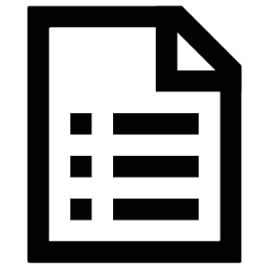 List File Icon from Atlas Line Set