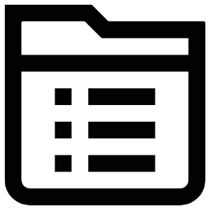 List Folder Icon from Atlas Line Set