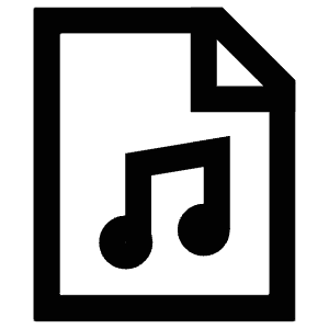 Music File Icon from Atlas Line Set